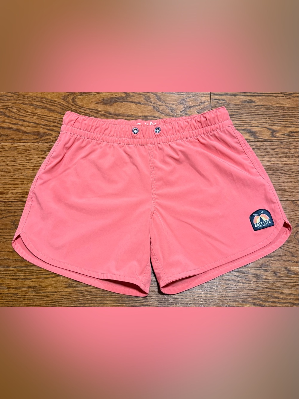Salt Life Women’s Mauve Delfin Volley Short Full Coverage Mid Rise Size XS